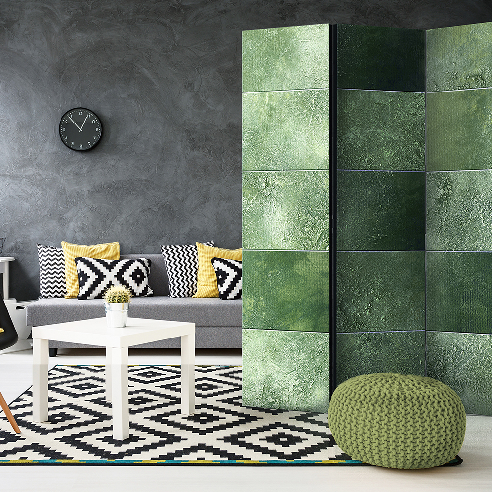 Rumsavdelare Skärmvägg Arkiio Green Puzzle 135x172 cm