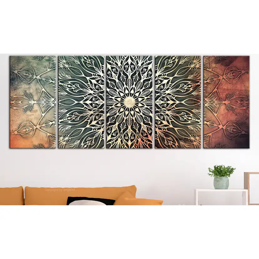 Tavla Arkiio Center Narrow Green 5 delar