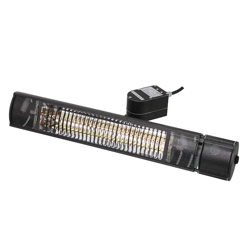 Terassvärmare Heat1 2000W Svart Med Svängning