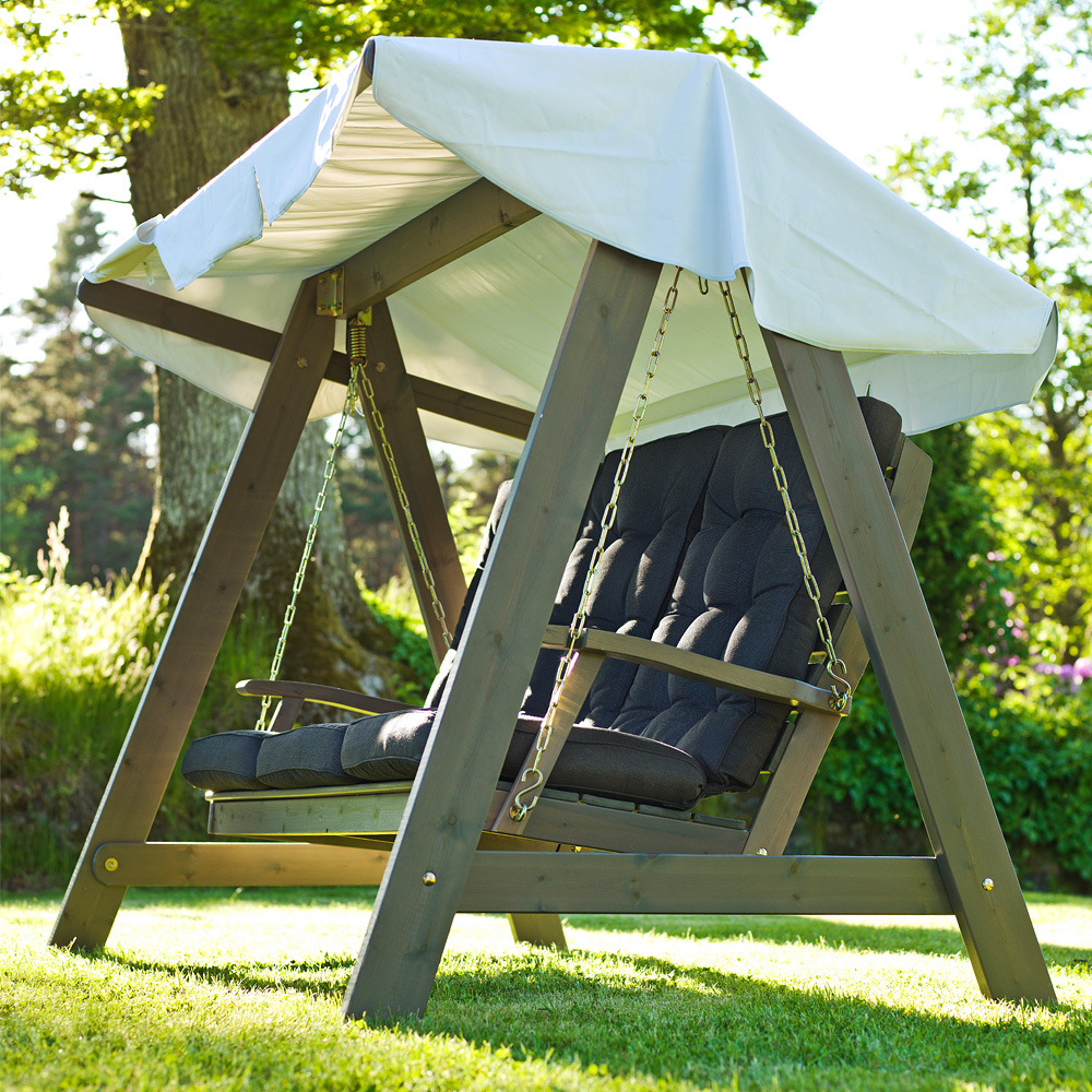 Hammock Dalom Grålasyr vitt tak Grålaserad