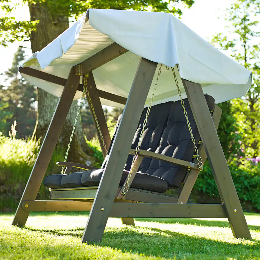Hammock Dalom Grålasyr vitt tak Grålaserad