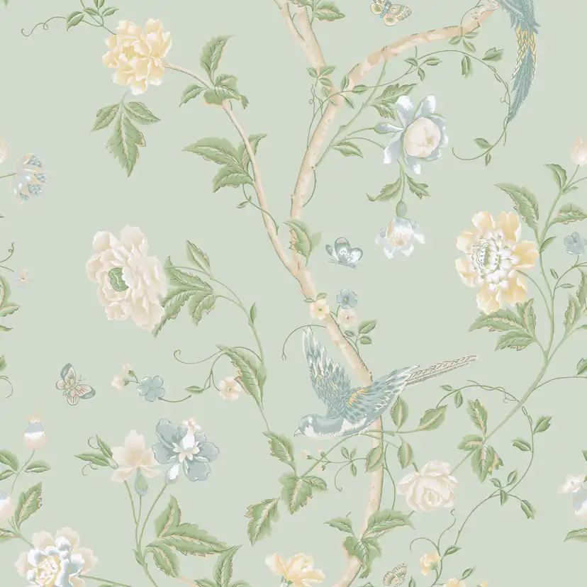 Tapet Laura Ashley Summer Palace Eau De Nil 121407