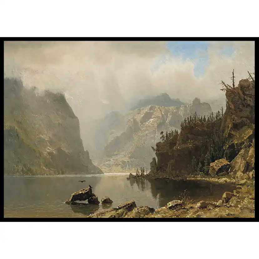 Poster Gallerix Western Landscape By Albert Bierstadt