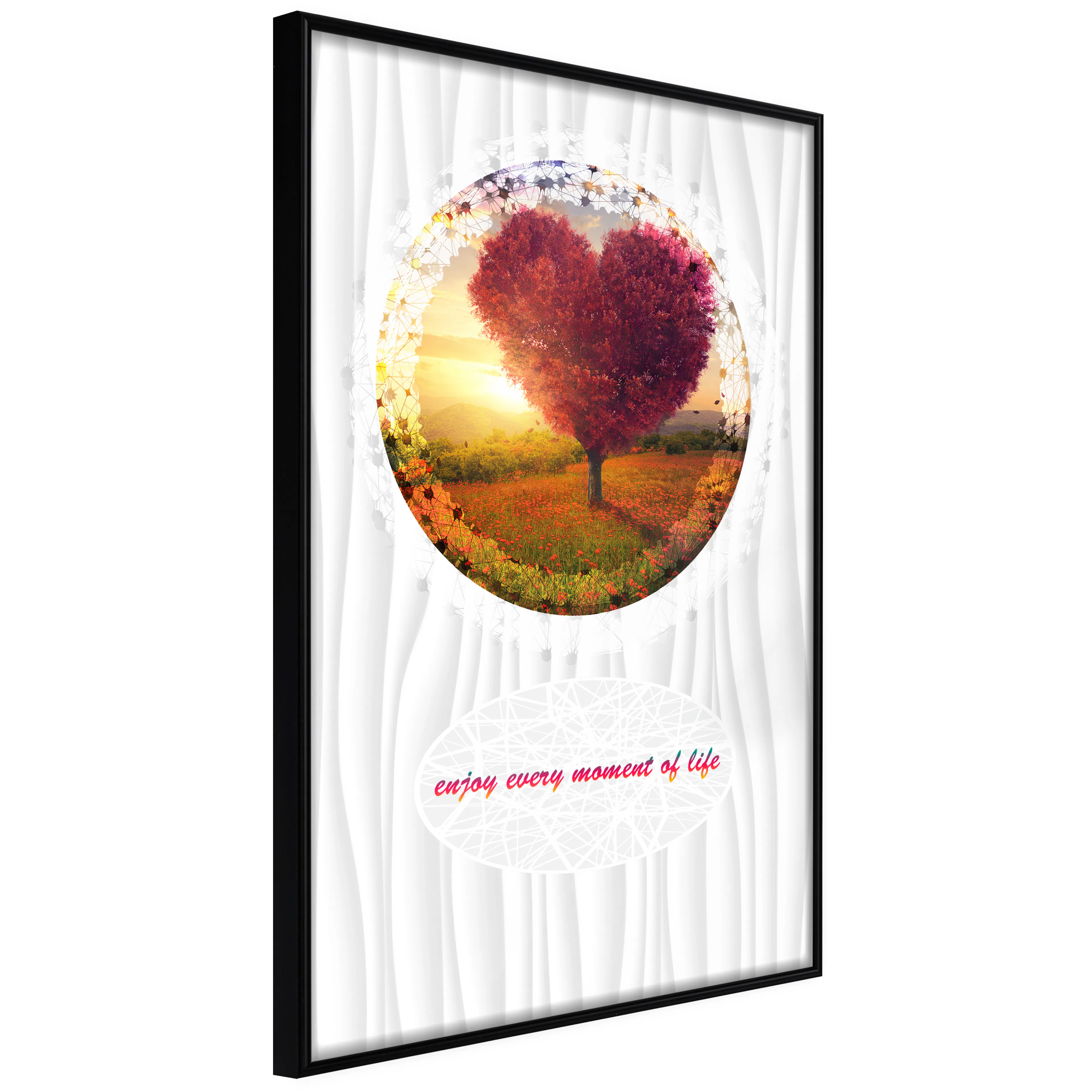 Affisch - Enjoy Every Moment of Life [Poster] 40x60 Svart ram, 40x60 cm