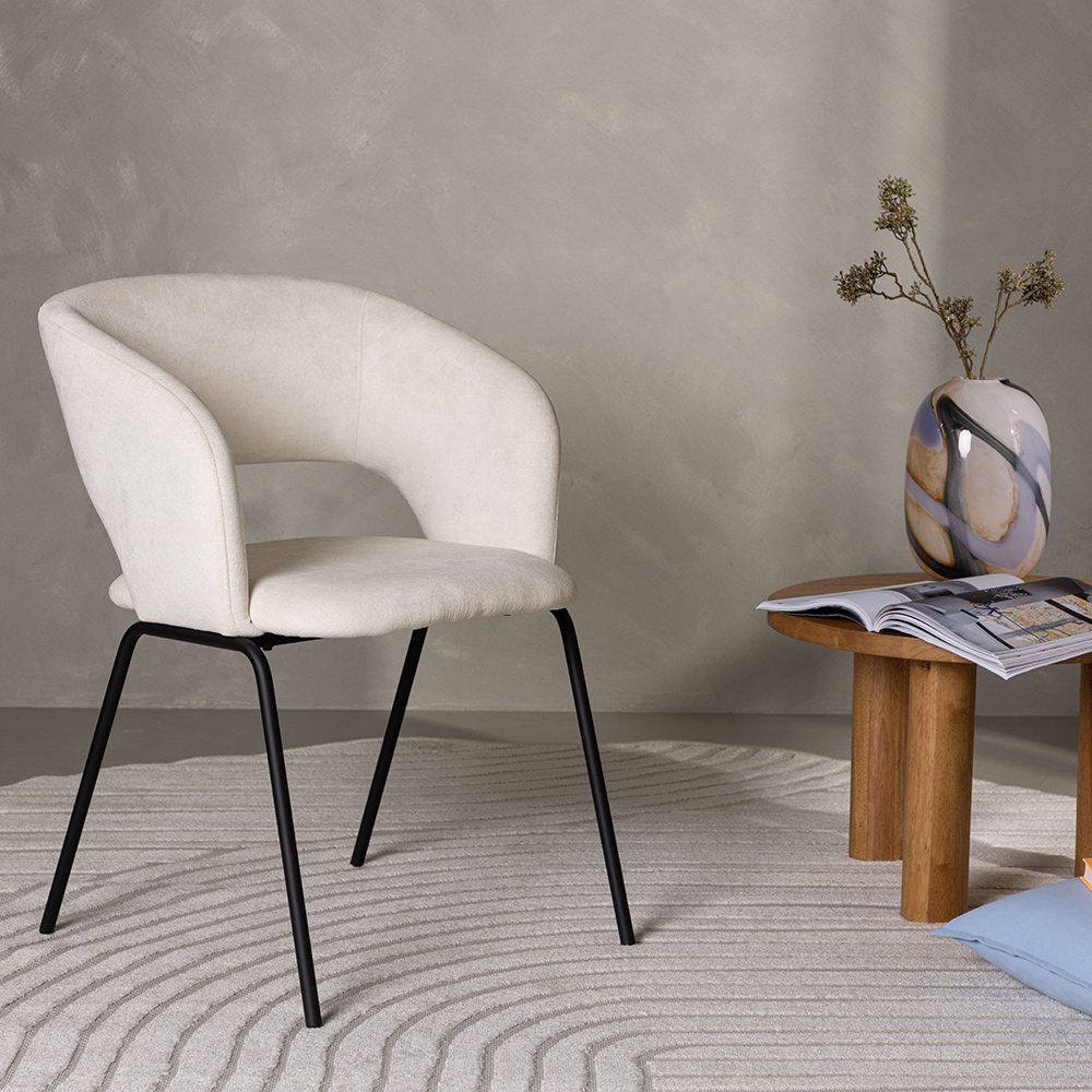 Matstol Venture Home Day Vit Stol i Linne 2 st