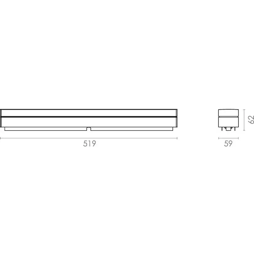 Badrumsarmatur SG ARMATUREN Prelude Square Vit 3000K
