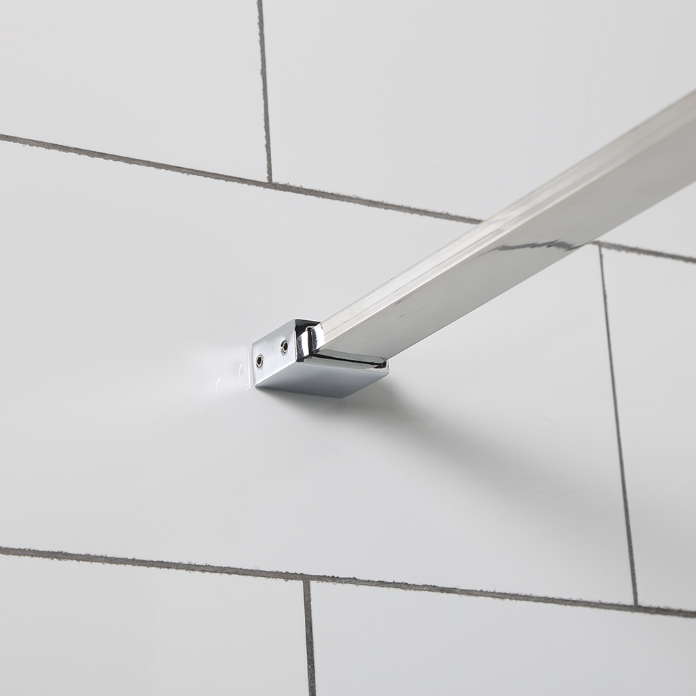 Duschhörna Bathlife Mångsidig Rak Vägg + Rak Dörr Delvis Frostat Glas