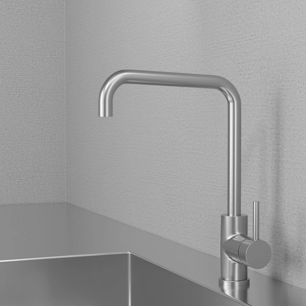 Köksblandare Scandtap Steel Square Rostfritt Stål
