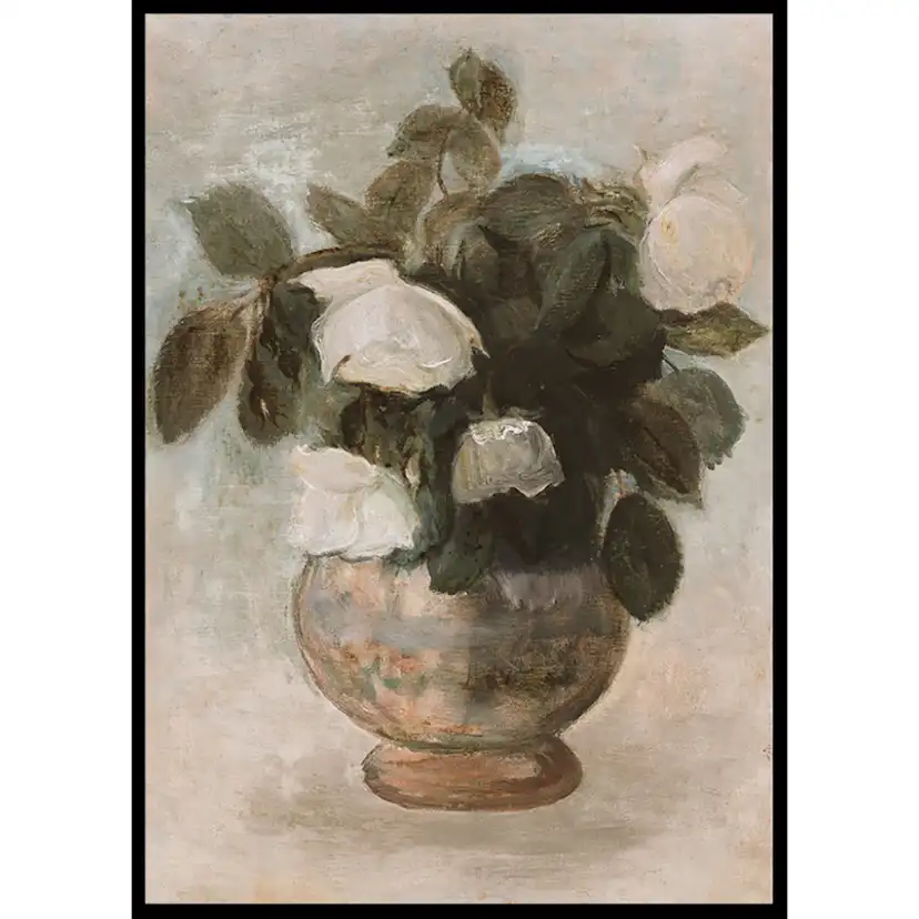 Poster Gallerix Białe Róże By Tadeusz Makowski