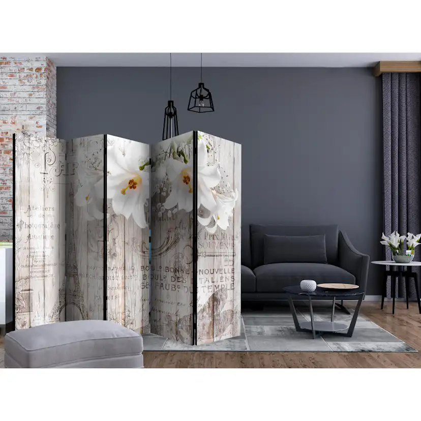 Rumsavdelare Arkiio Parisian Lilies II 225x172 cm