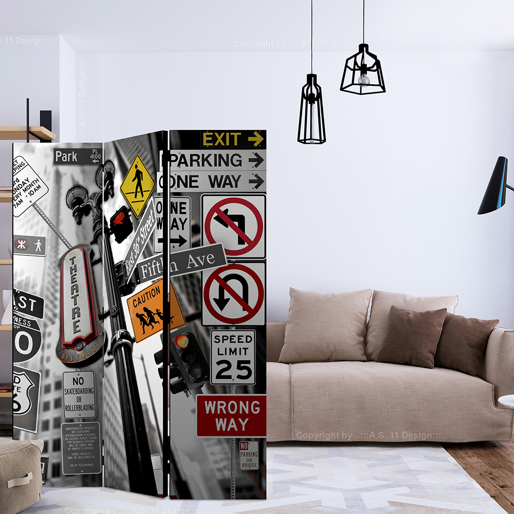 Rumsavdelare Arkiio New York Signs 135x172 cm