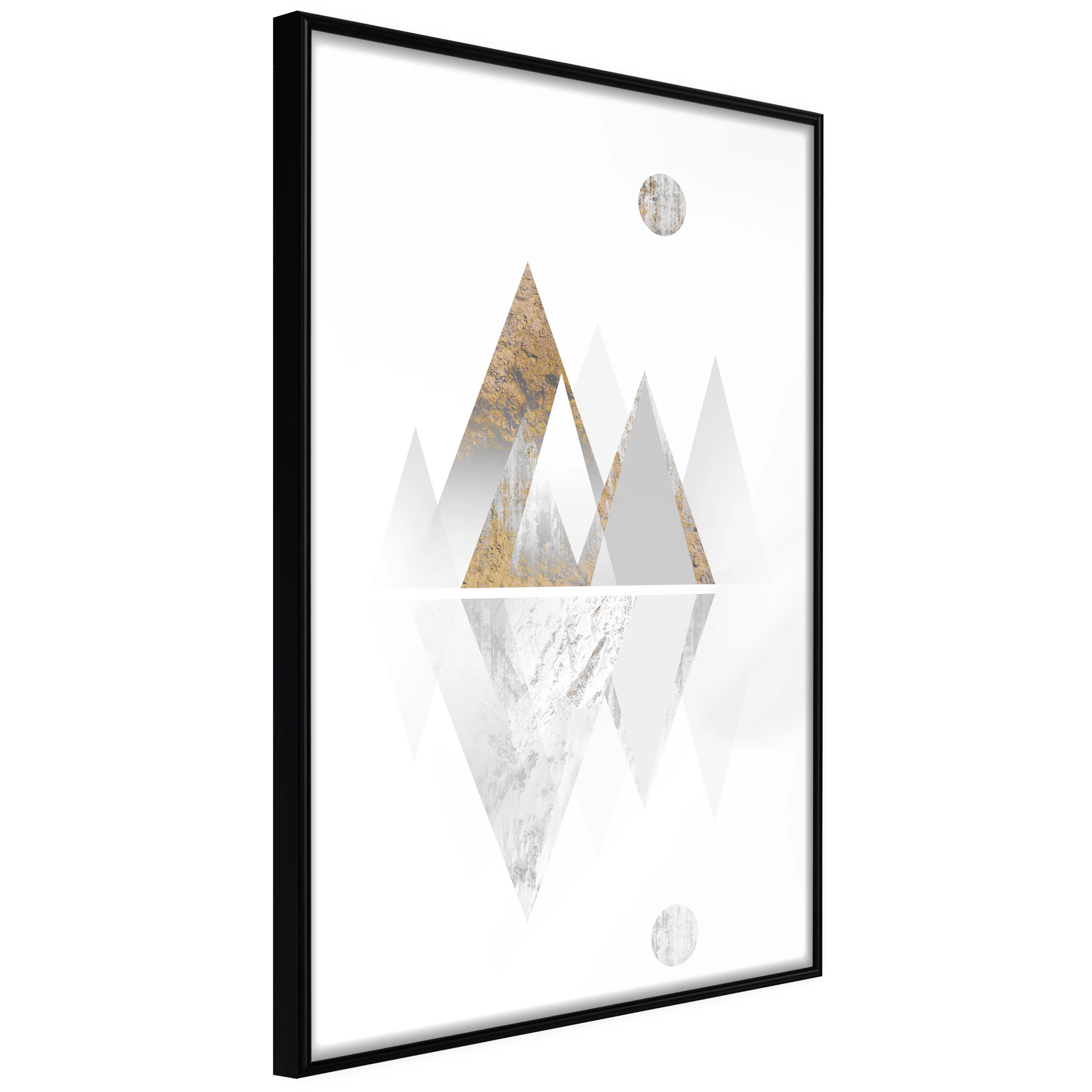 Affisch - Road to the Top (Beige) [Poster] 40x60 Svart ram, 40x60 cm