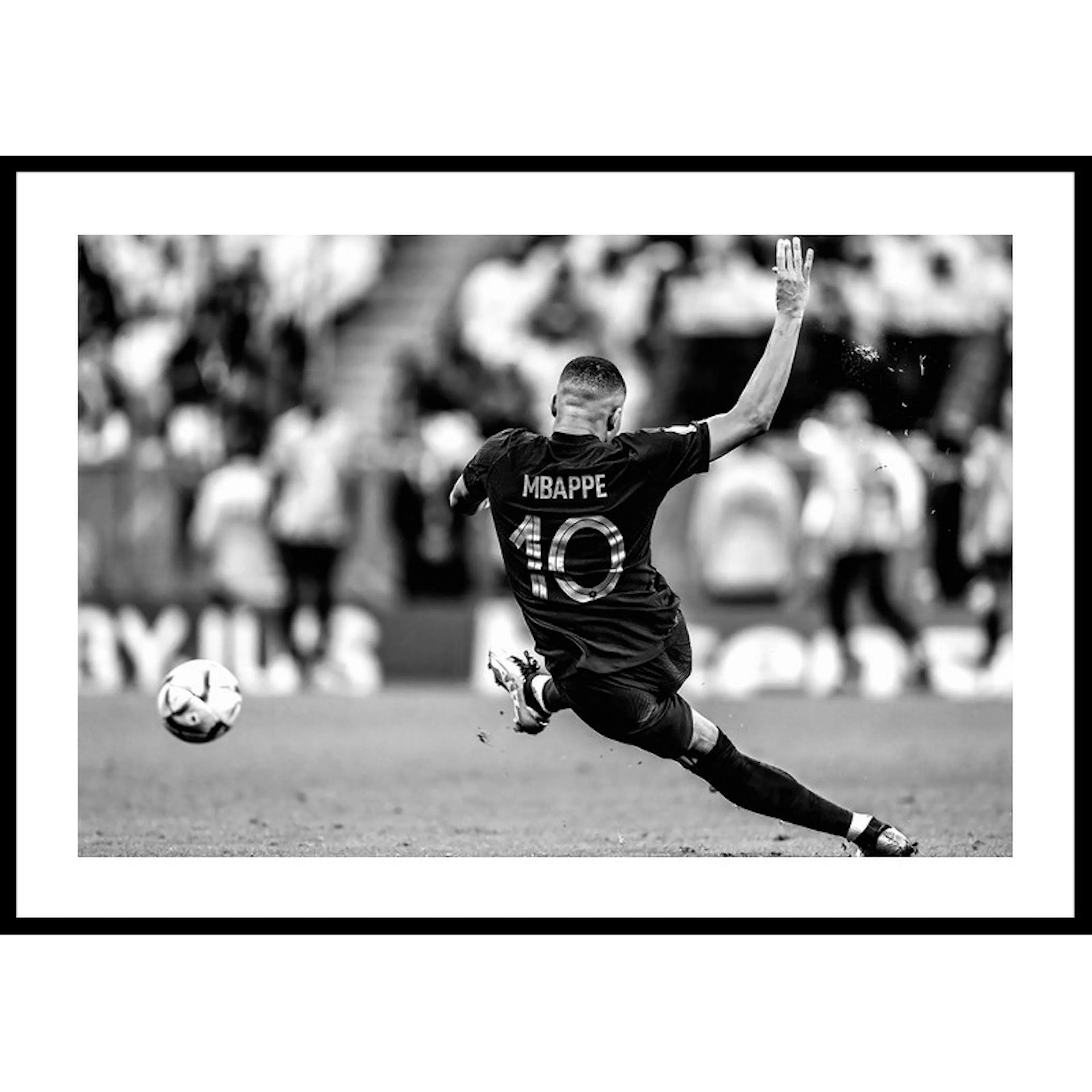Poster Gallerix Kylian Mbappé World Cup 2022 B&W No1