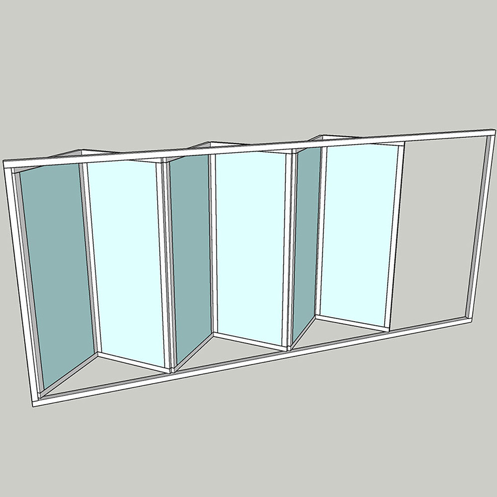 Vikparti Allvy Sunroom s75 3-Glas 6-Delad