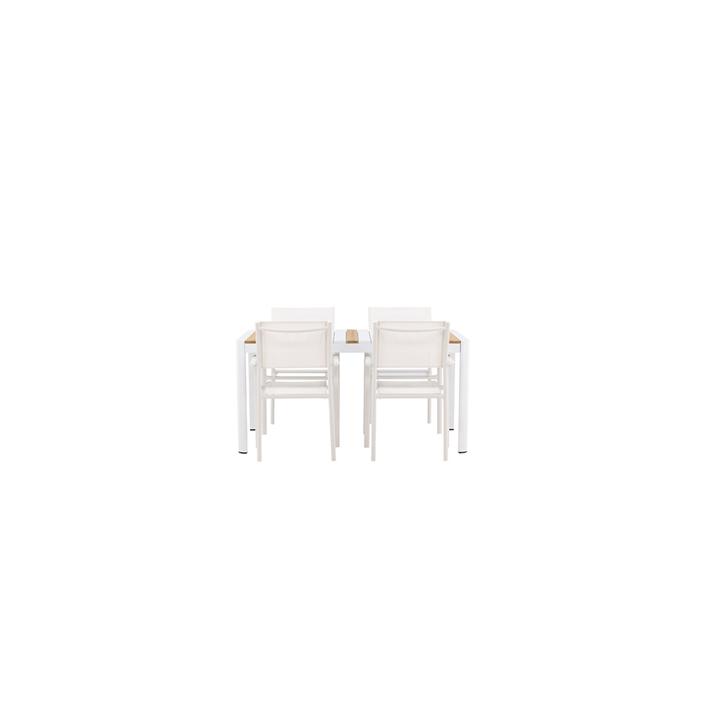 Matgrupp Venture Home Togo med 4 Santorini stolar