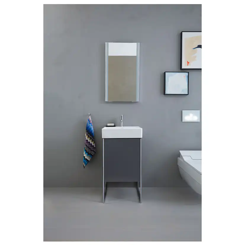Tvättställ DuraSquare 450 mm, vägghängt BxD: 450x350 mm