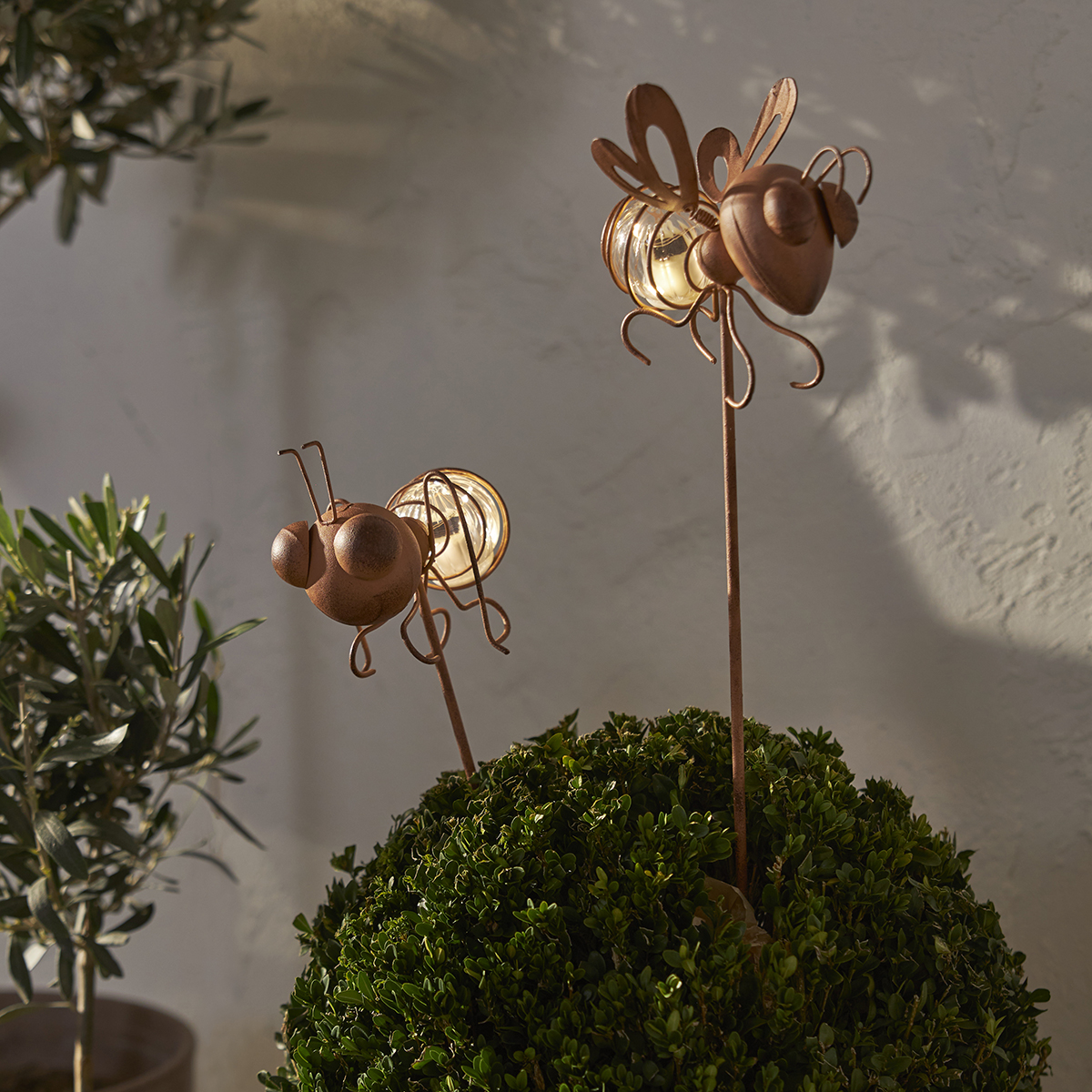 Solcellsdekoration Star Trading Oxida LED 2-pack Insekt