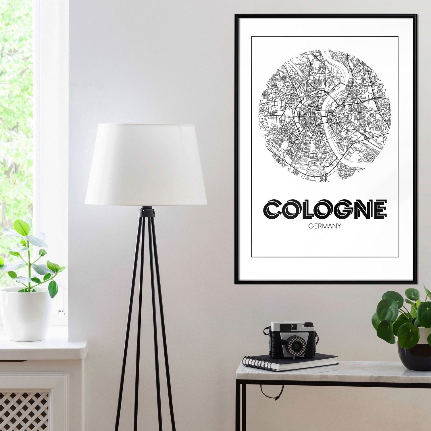 Affisch - Retro Cologne [Poster] 30x45 Svart ram, 30x45 cm