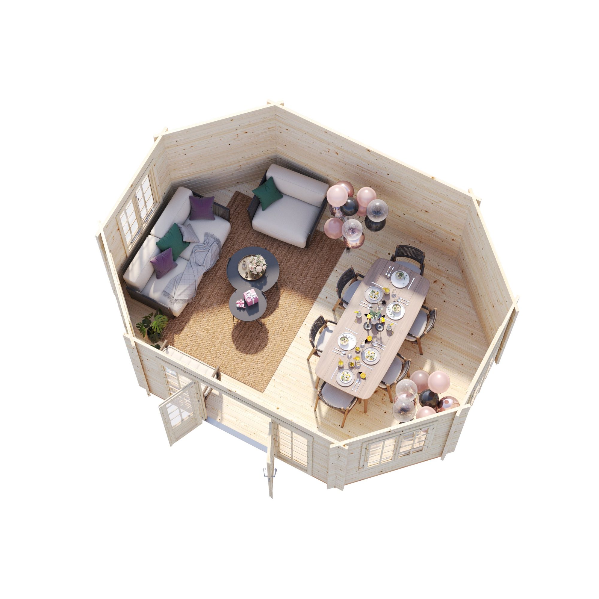 Lusthus Hanna 20,3 m2 Obehandlad