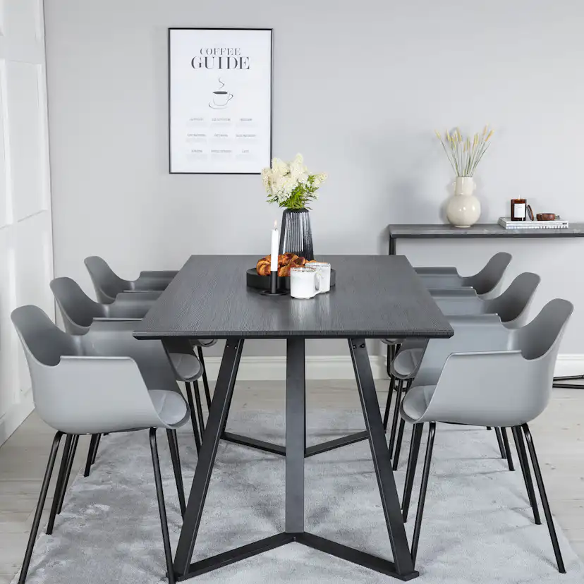 Matgrupp Venture Home Marina med 6 Comfort Plastic stolar