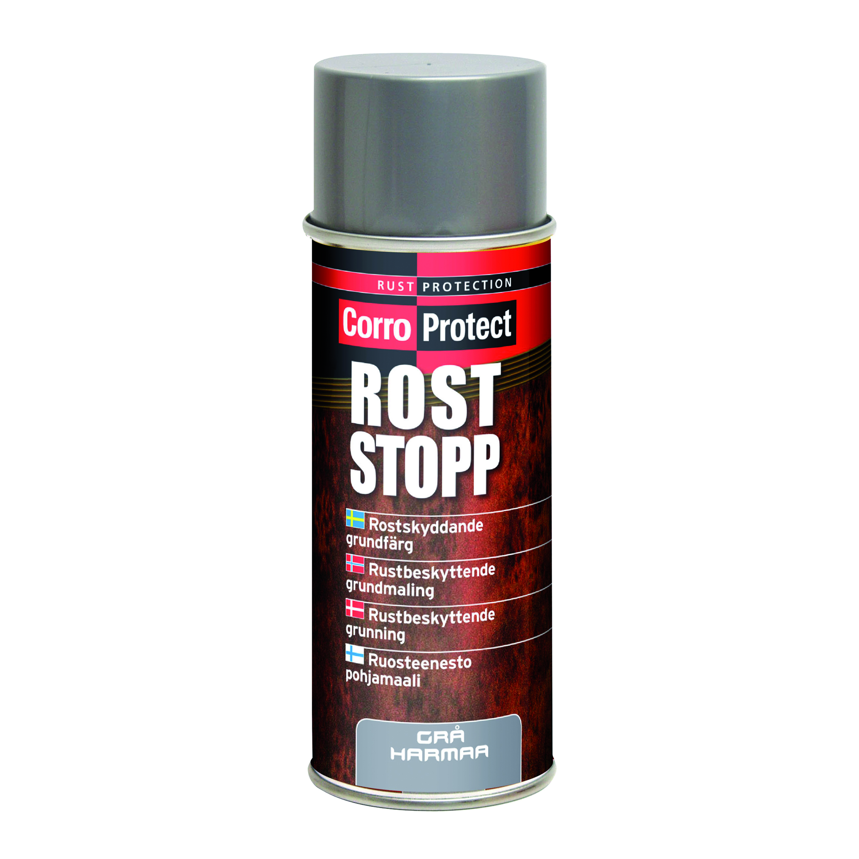 Grundfärg CorroProtect Rost-Stopp Grå Spray