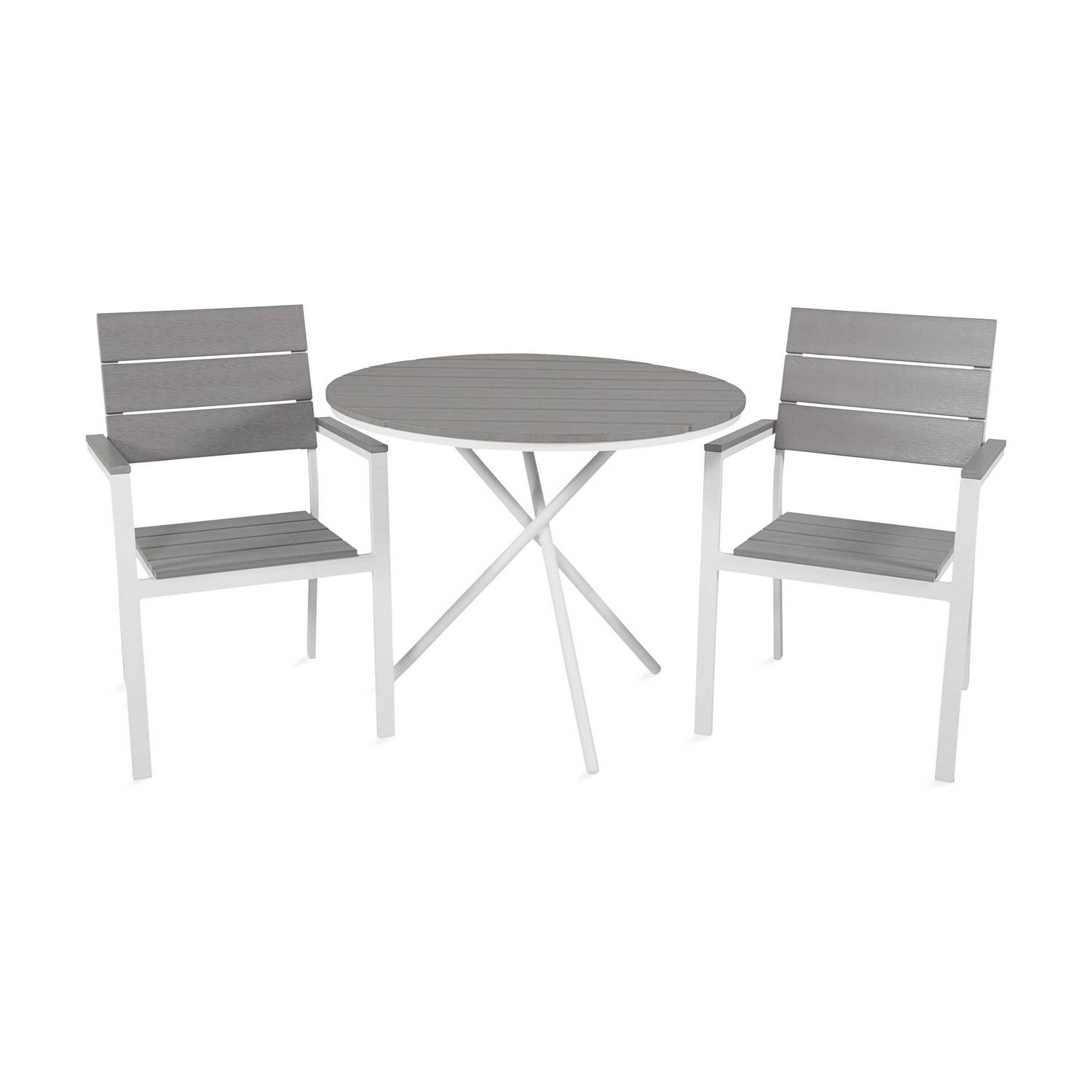 Cafégrupp Venture Home Parma Caféset Rund Ø90 cm med 2 Levels Stolar