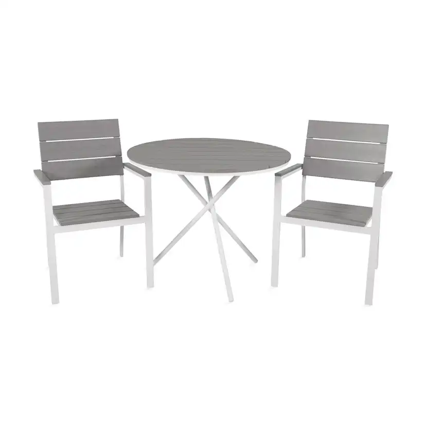 Cafégrupp Venture Home Parma Caféset Rund Ø90 cm med 2 Levels Stolar