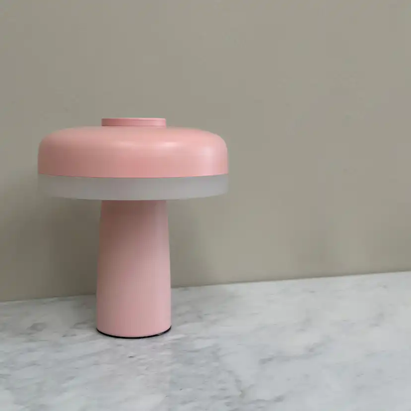 Portabel Bordslampa Dyberg Larsen Porter LED Uppladdningsbar Rosa