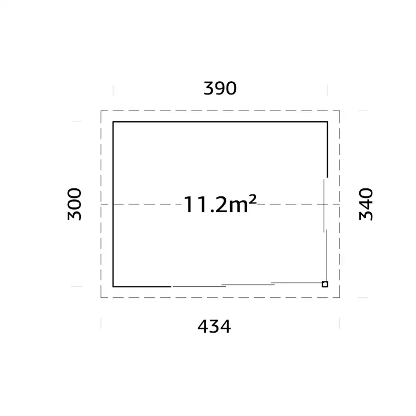 Stuga Palmako Amanda 11,7 m2