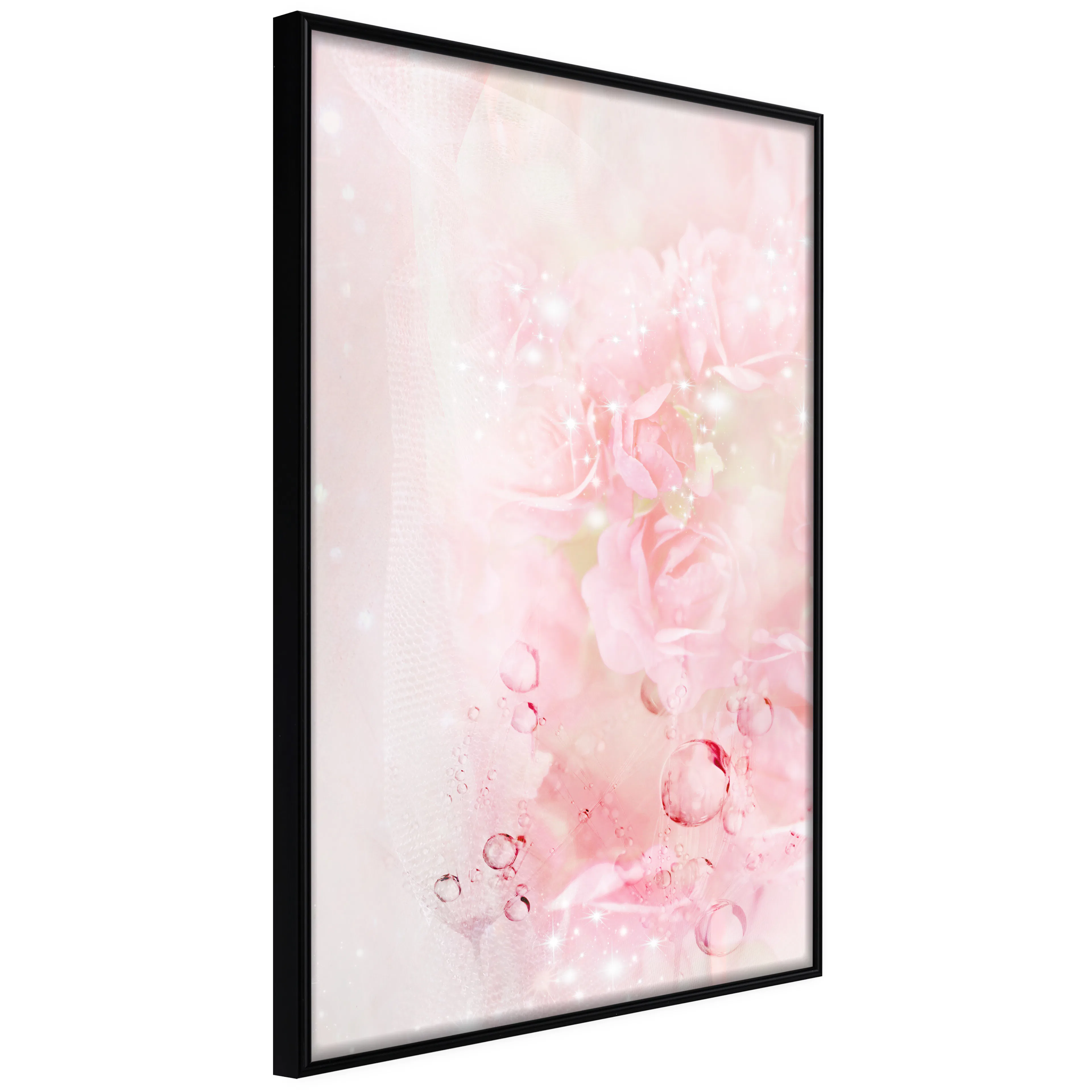 Affisch - Pink Nature [Poster] 40x60 Svart ram, 40x60 cm