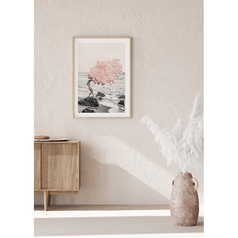 Poster Gallerix Pink Balloons No1