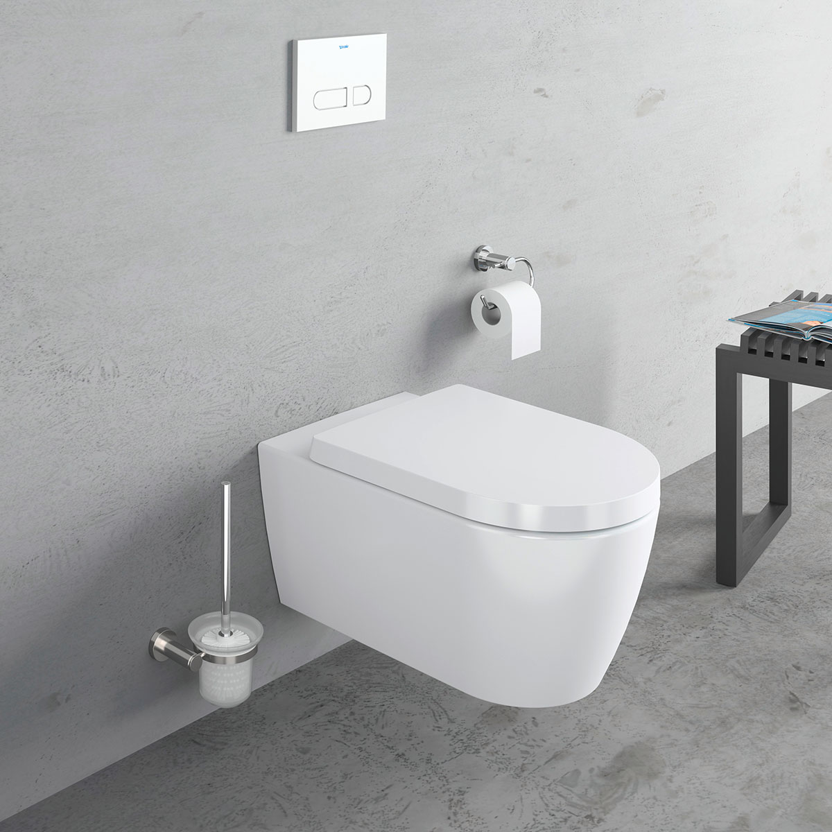 Vägghängd Toalettstol Duravit ME by Starck 252909 utan Toalettsits