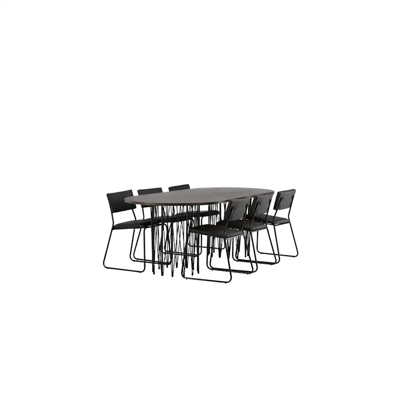 Matgrupp furniture/fashion Stone med 6 Kenth Stolar