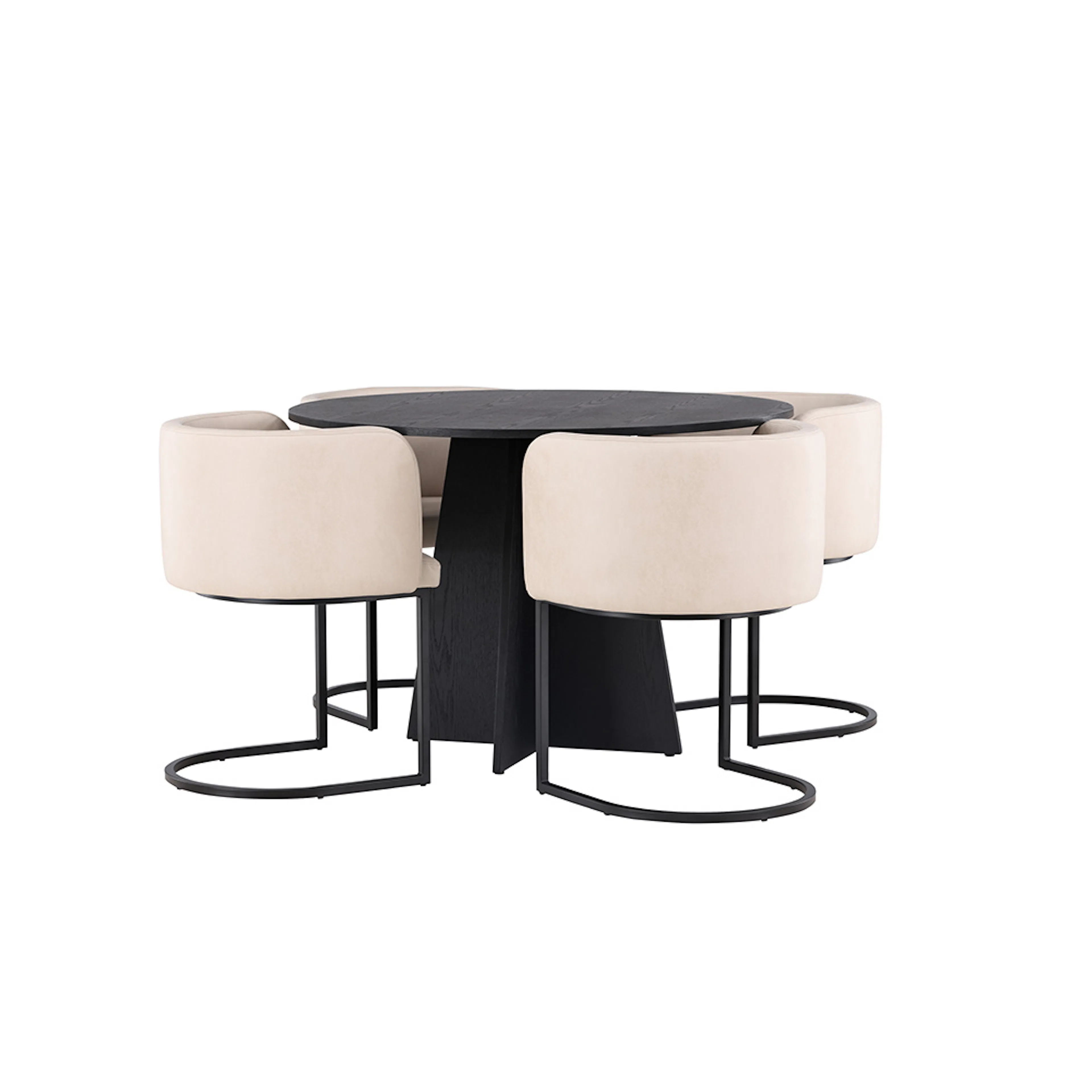 Matgrupp Venture Home Bootcut Ø110 cm med 4 Simrishamn Stolar