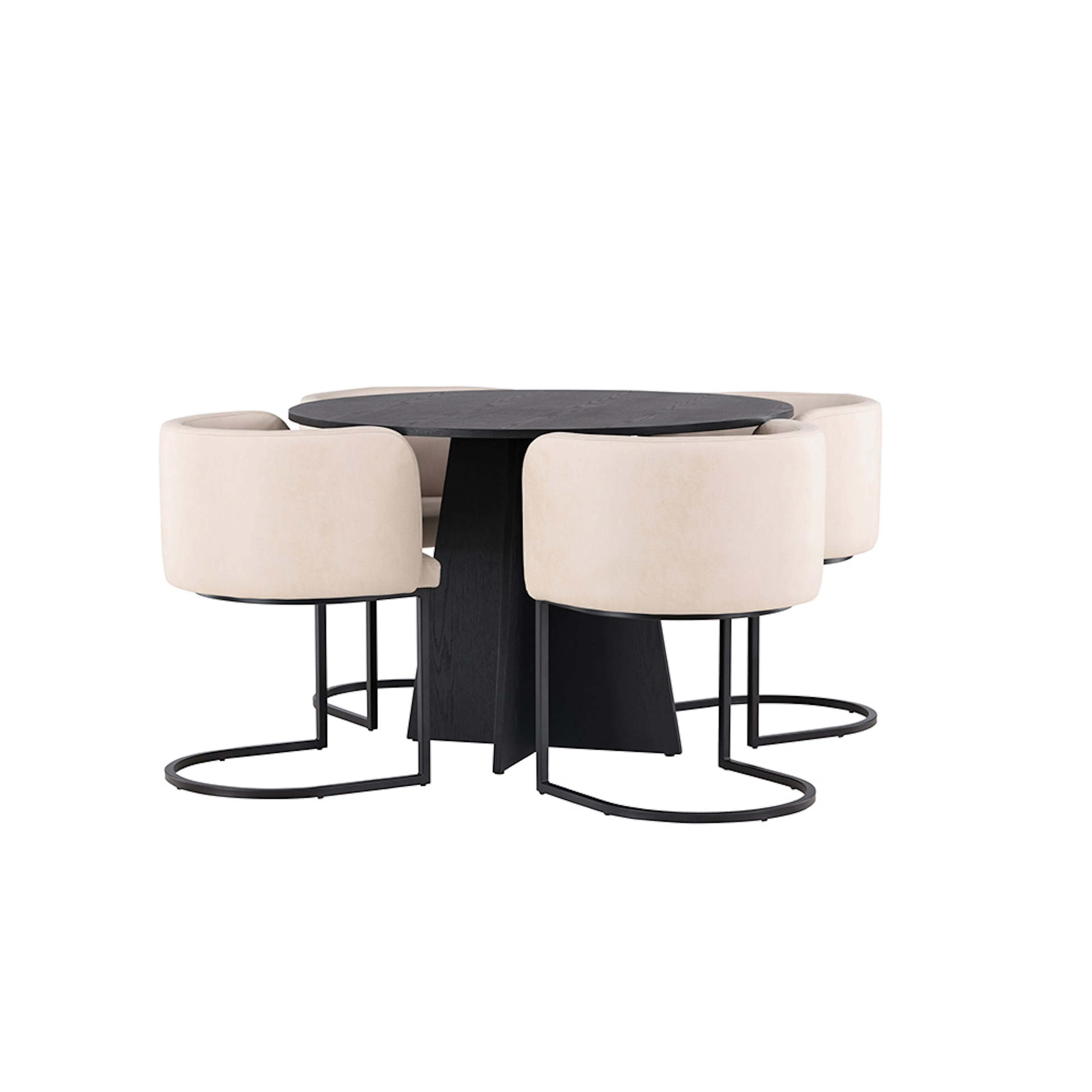 Matgrupp Venture Home Bootcut Ø110 cm med 4 Simrishamn Stolar