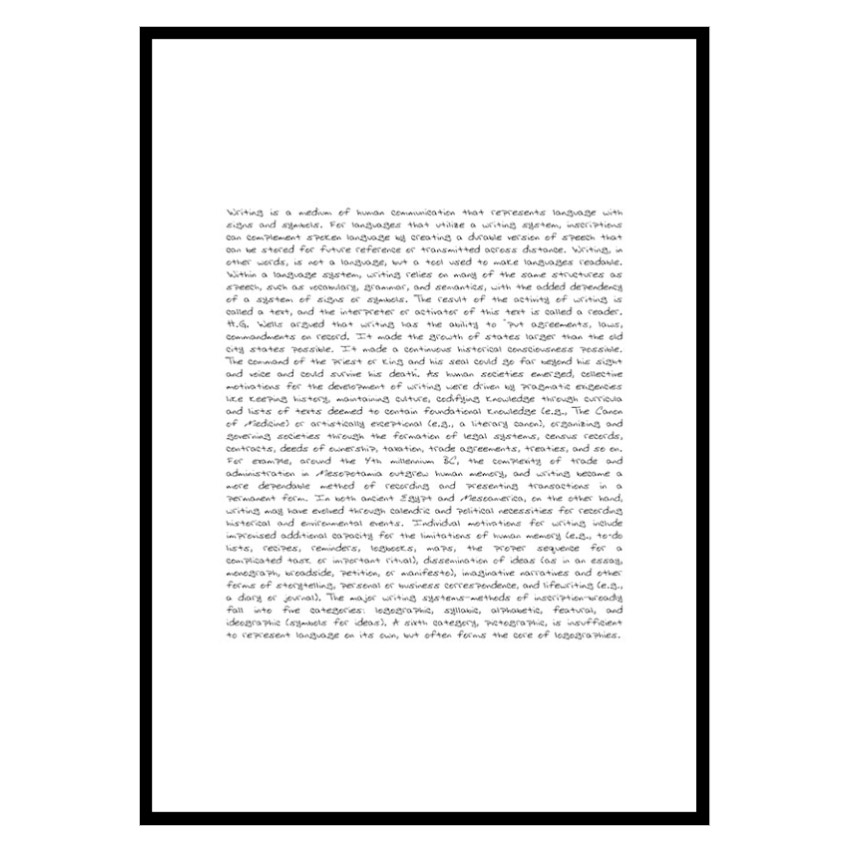 Poster Gallerix The Written Word