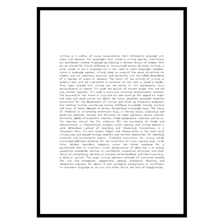 Poster Gallerix The Written Word