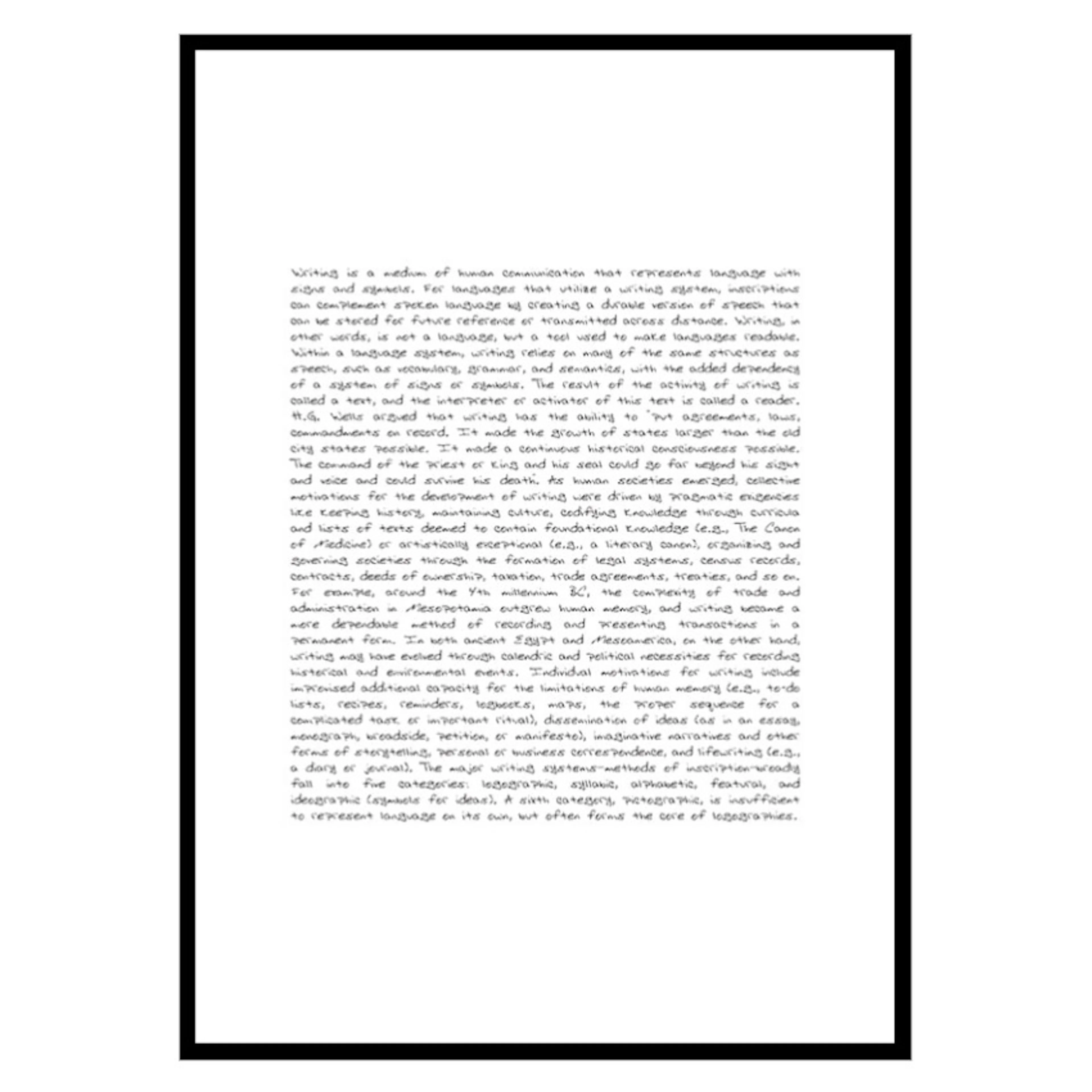 Poster Gallerix The Written Word