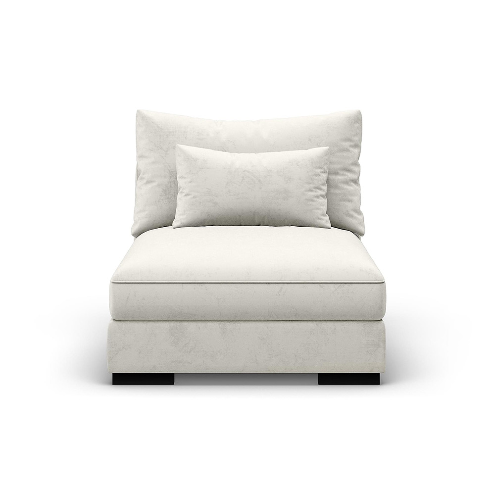 Dubai Mittmodul Sammet Beige/Grå