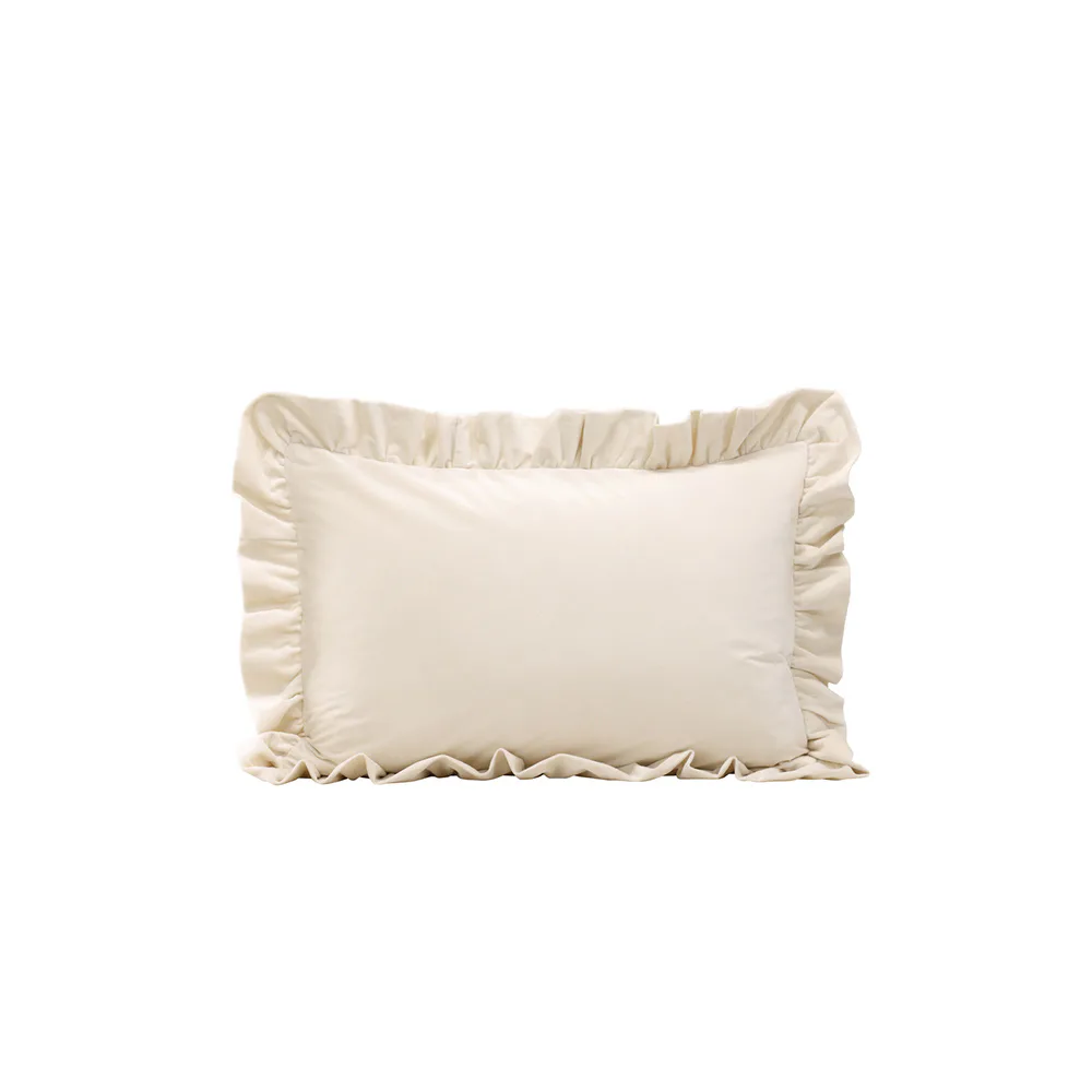 Hailey Cushion Cover Poly Velvet - White Vit