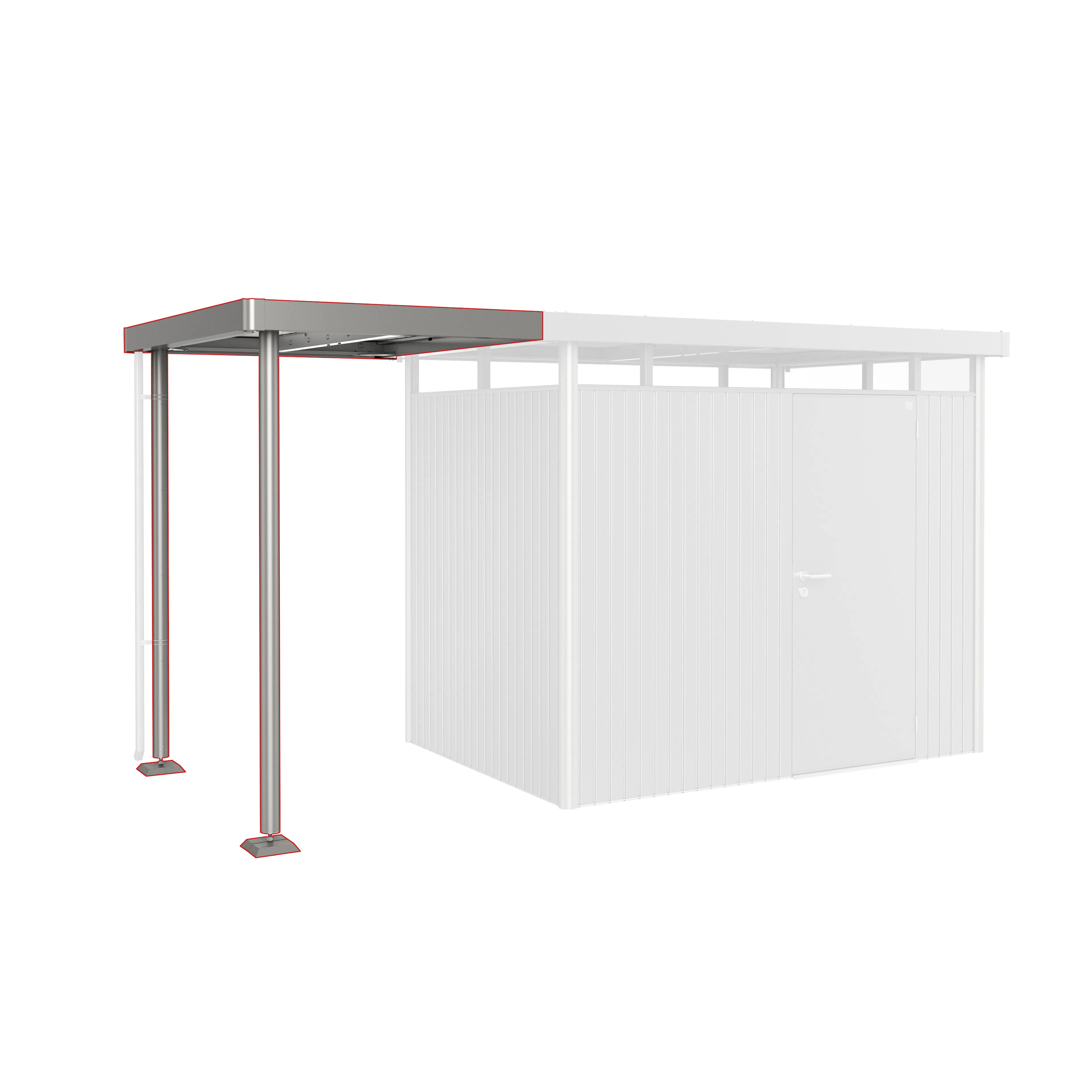 Sidotak HighLine H2 Storlek S metallic kvarts-grå Kvartsgrå