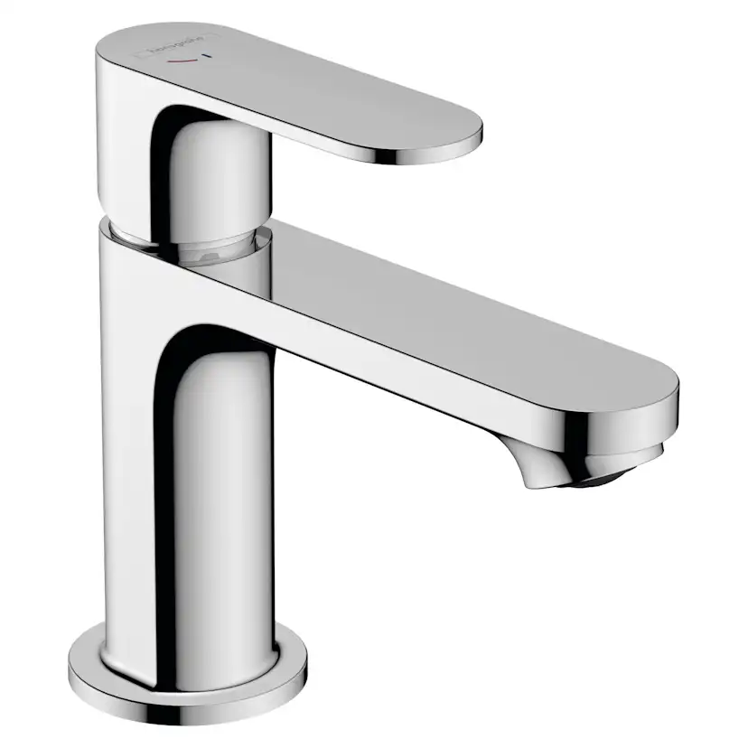Tvättställsblandare Hansgrohe Rebris S 1-grepps 80 CoolStart utan Bottenventil