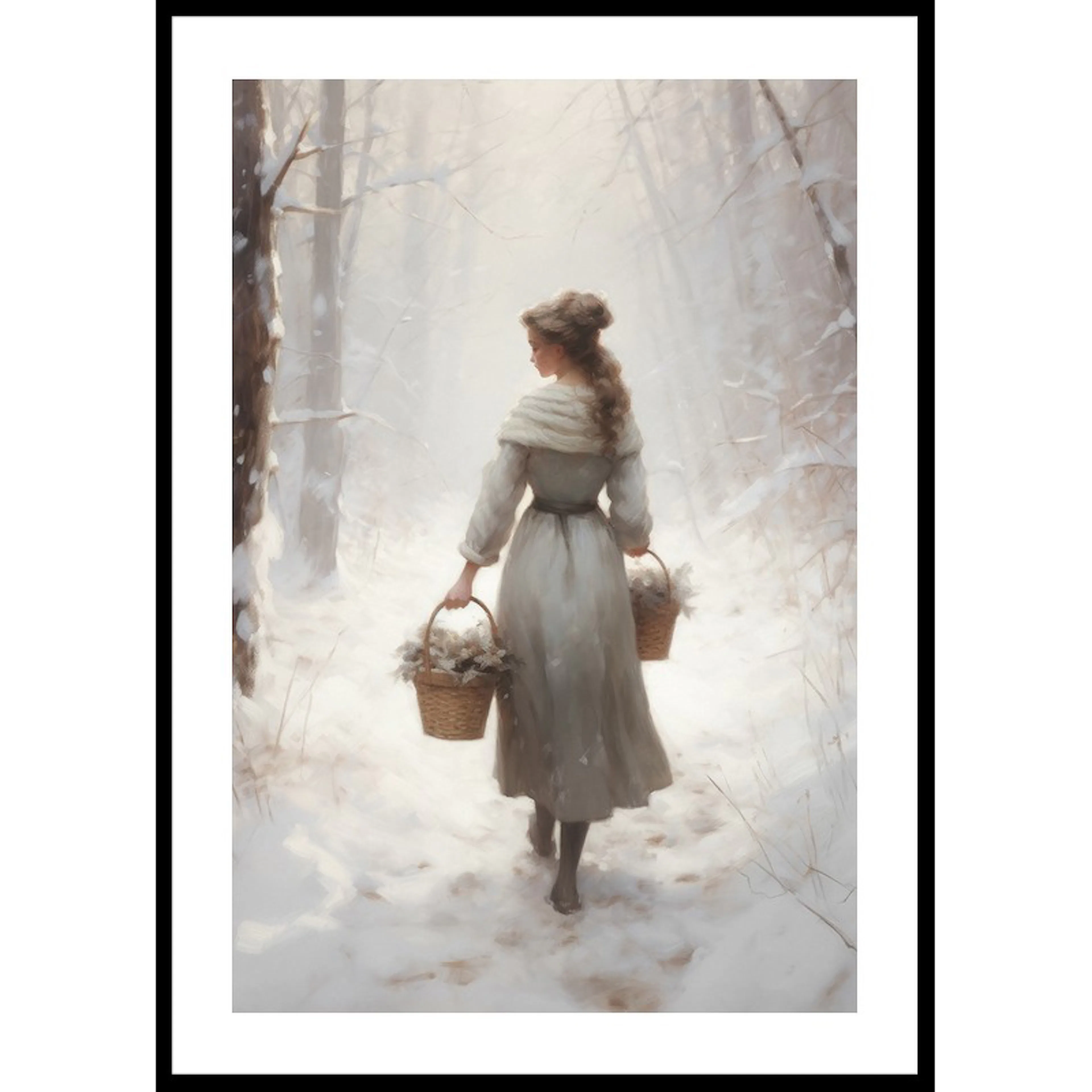 Winter Walk No1 30x40 30x40 cm