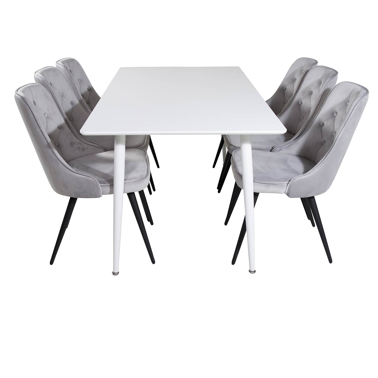 Matgrupp Venture Home Pobbie med 6 Vera Stolar