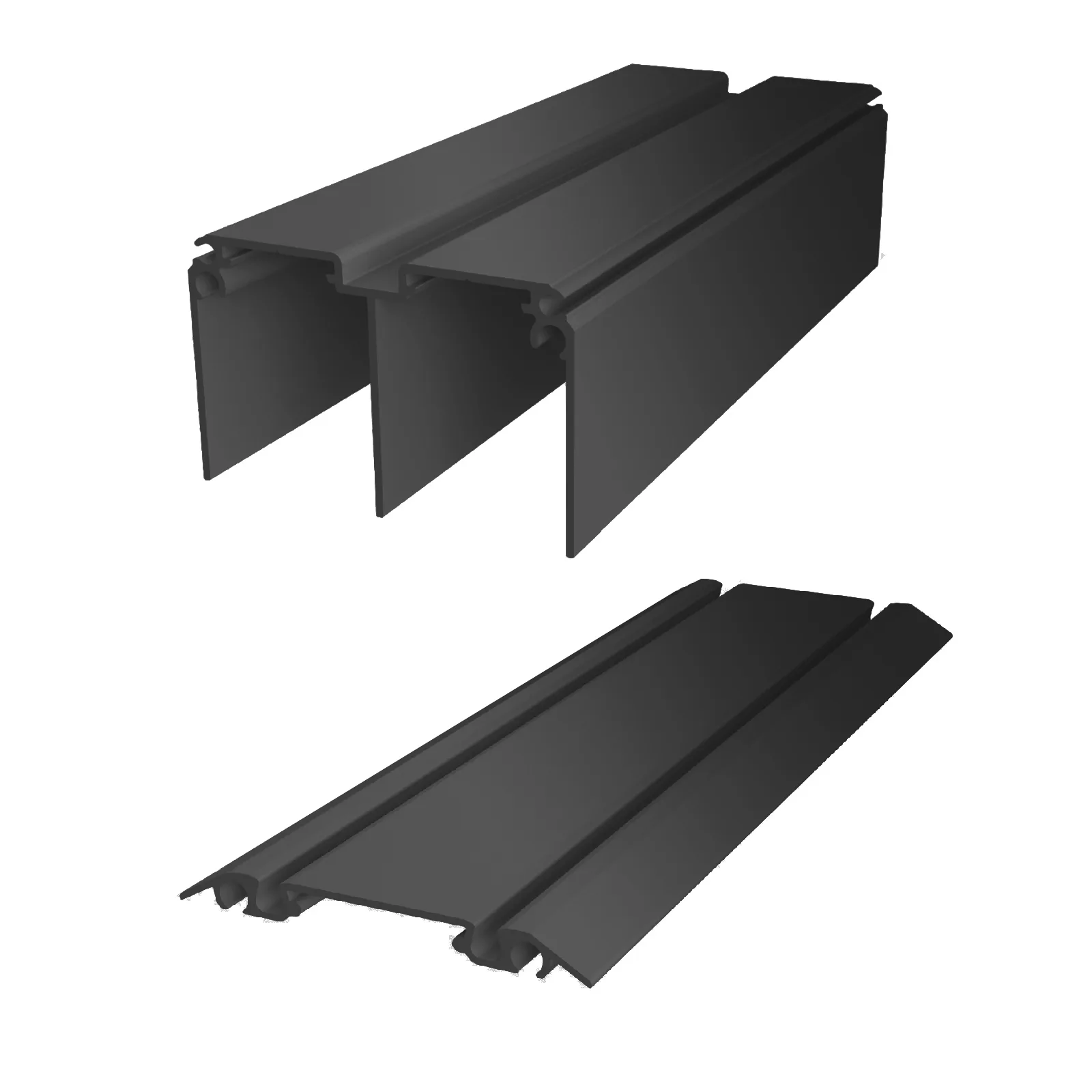 Decotique tak o golvskena aluminium 1803mm svart Längd: 1803 mm