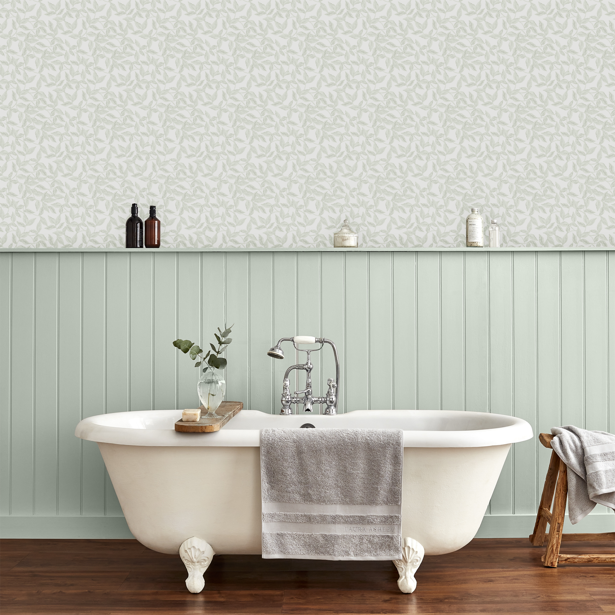 Tapet Laura Ashley Erwood Grön