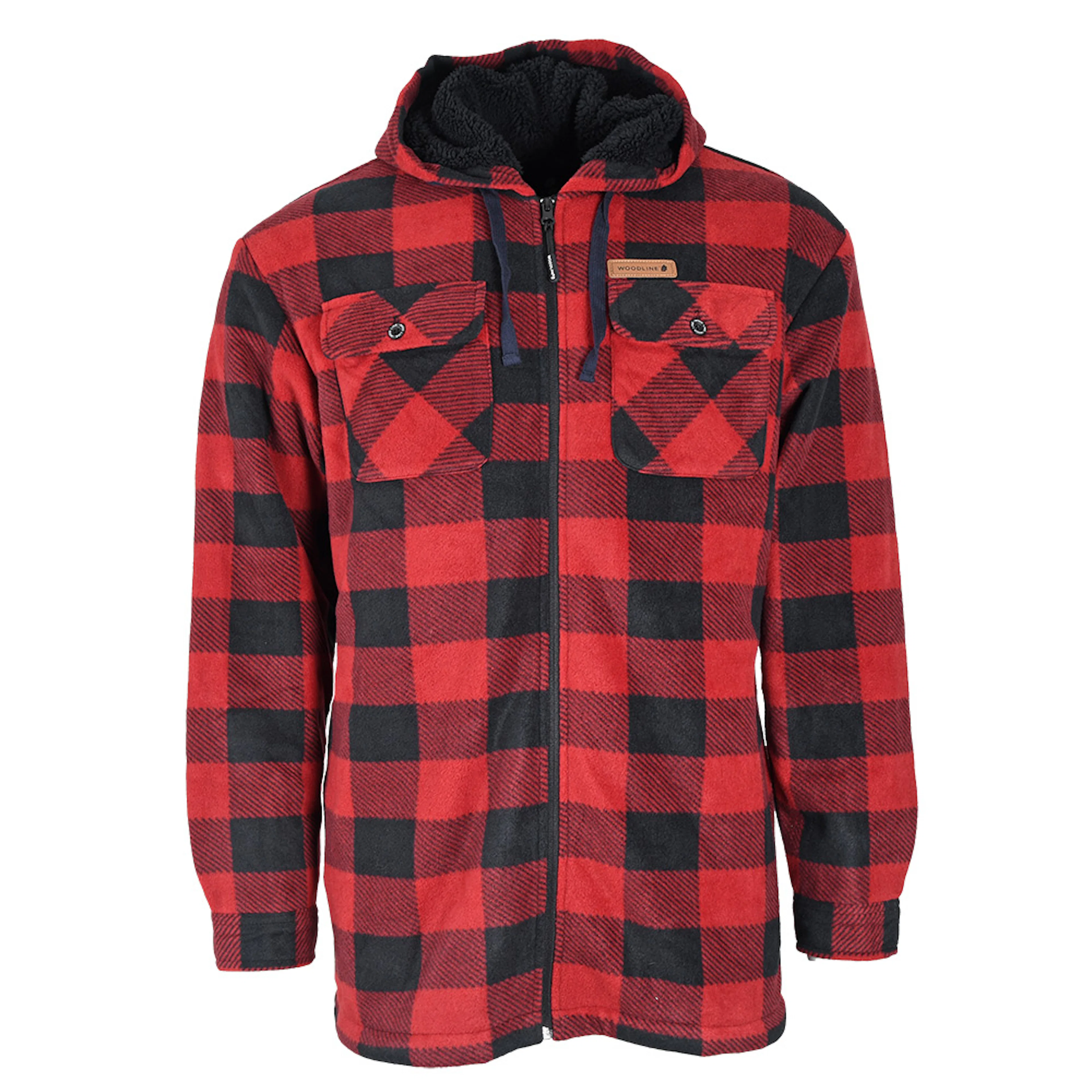 Woodline Fleecejacka Canada Röd 3XL Storlek: 3XL
