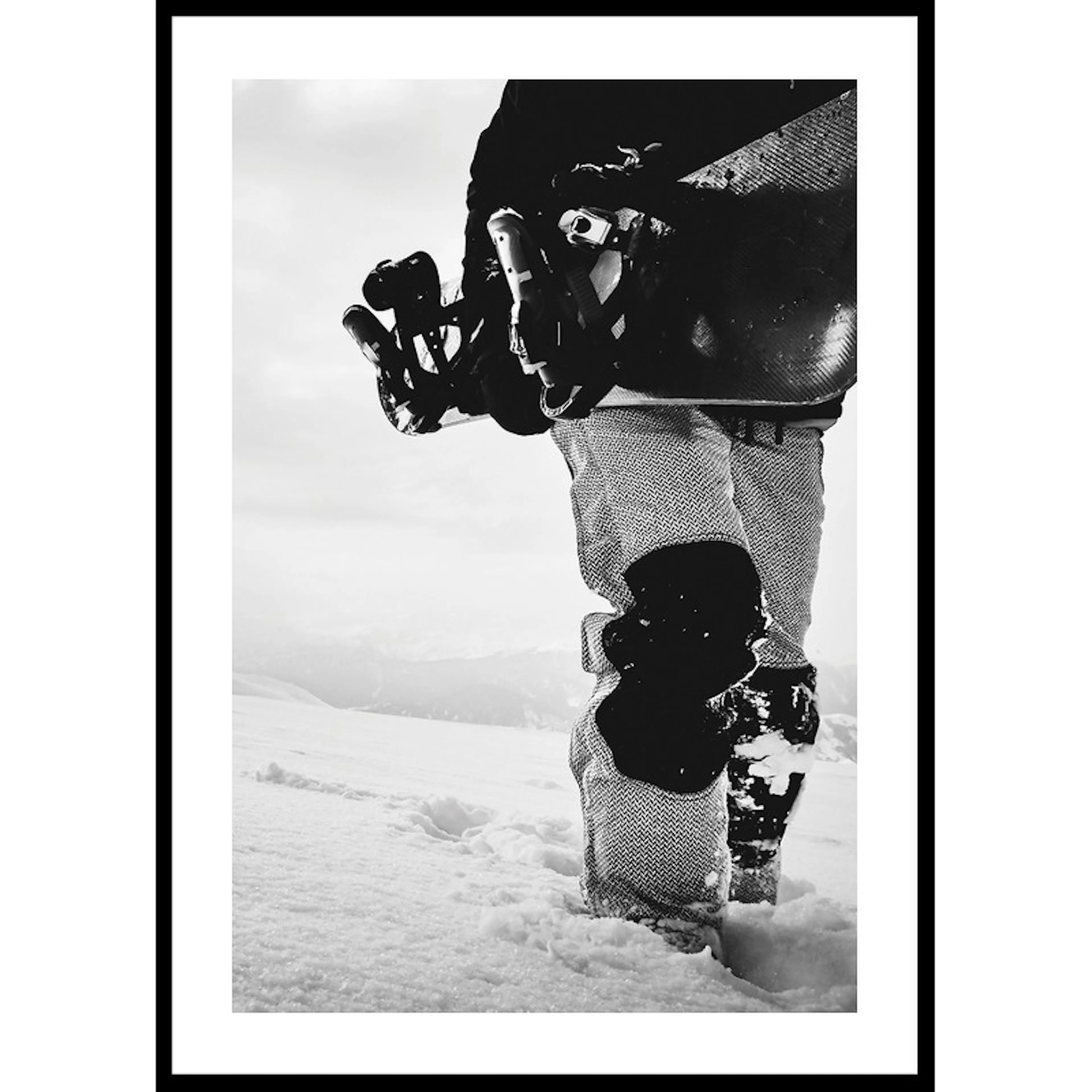 Snowboarder B&W No1 30x40 30x40 cm