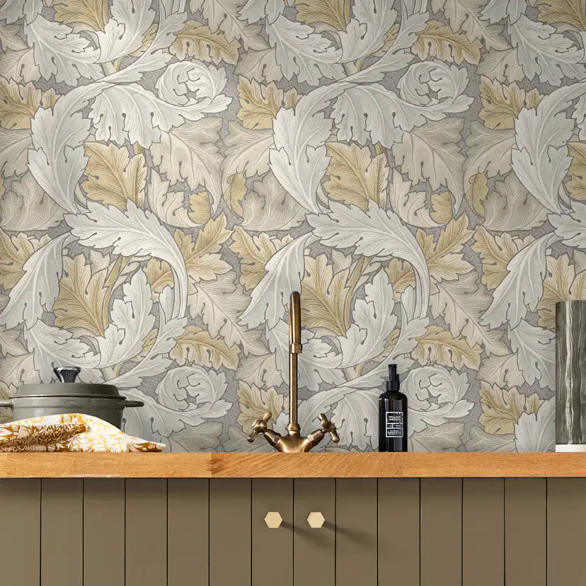 Tapet William Morris At Home Acanthus 124226 EasyUp, Mönstrad