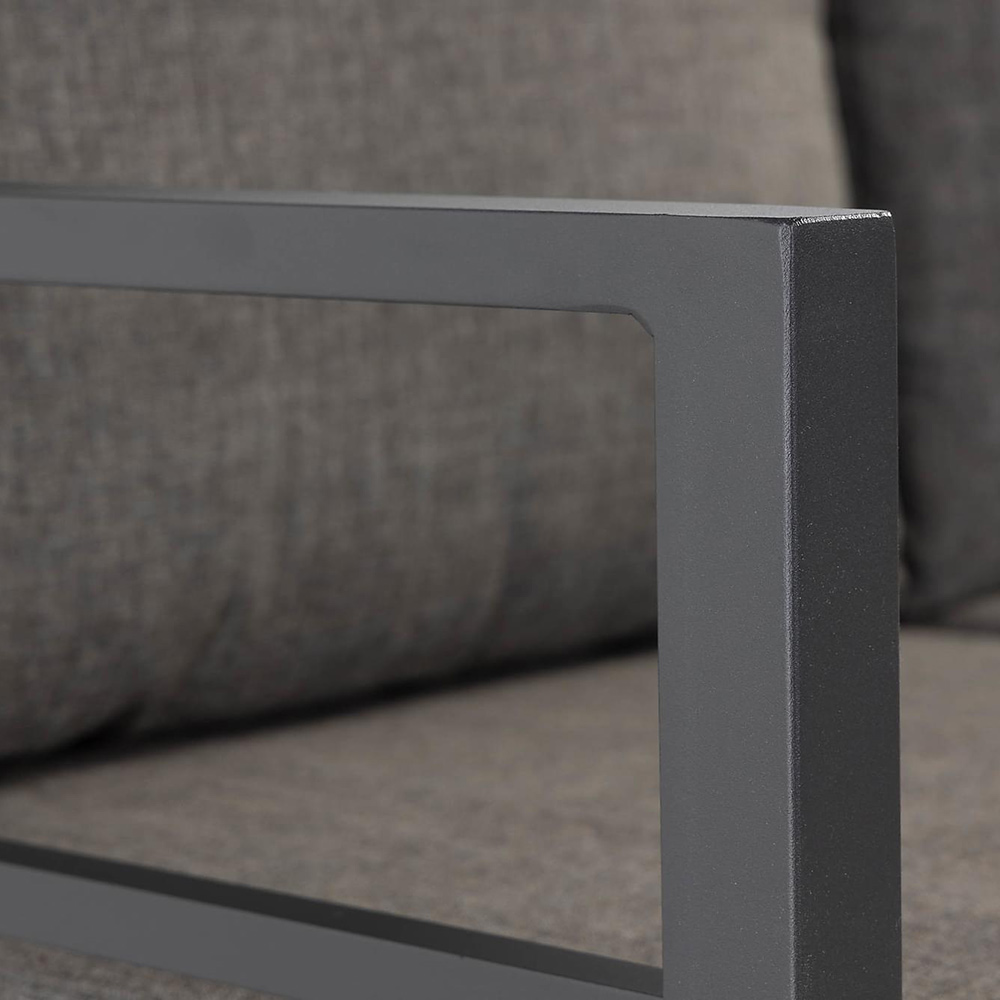 Loungegrupp Comfort Garden Ariany Utemöbler i Svart Aluminium